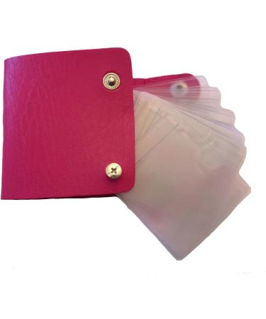 Boolavard Dunkelrosa 13 Double Pages Nail Art Folder Case | 26 Slots for Stencil & Stamping Discs | Perfect Nail Design Album - International Shipping Available - Buy Online on GoSupps.com