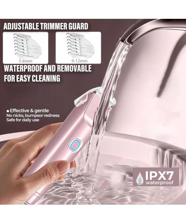 Womens Shaver Double Shaver Electric Womens Hair Clipper Body Trimmer Intimate Shaver Bikini Trimming IPX7 Waterproof WetDry Travel Epilator - Buy Online on GoSupps.com