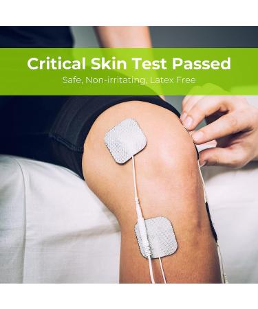 AUVON TENS Unit Replacement Pads - 12pcs, Multiple Sizes, Non-Irritating Design, Reusable & Latex Free Electrode Pads for TENS Units like TENS 7000 and HealthmateForever - Buy Online on GoSupps.com