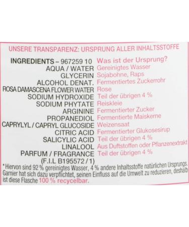  Garnier Garnier Skin Active Rose Water Refreshing Toner Gentle Cleansing for Dry and Sensitive Skin 200ml - Buy Online on GoSupps.com
