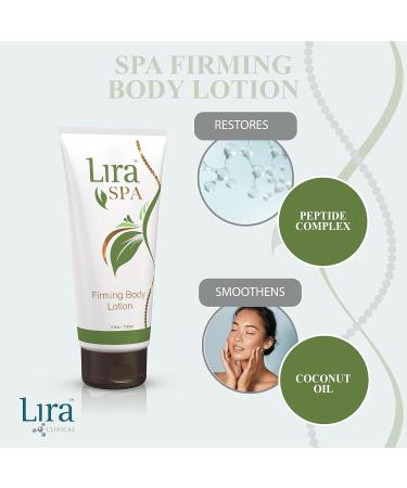 Lira Clinical SPA Skin Firming Lotion - Anti-Cellulite & Tightening Body Cream with Caffeine & Peptides for Crepey Skin - 4 fl oz - Buy Online on GoSupps.com