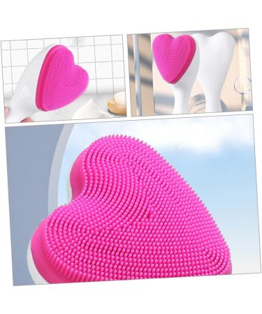  FRCOLOR FRCOLOR Love Cleansing Brush Women's Facial Cleansing Brush Exfoliating Facial Massage Brush Heart-Shaped Facial Scrubber Silica Gel Face Scrubber - Buy Online on GoSupps.com