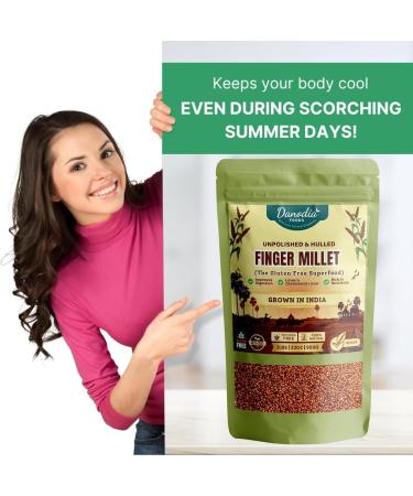  Danodia Foods Danodia Foods Natural Unpolished Finger Grains 450g ( 1 lb) | Gluten-Free Whole Grain | Non-GMO | Plant-Based Cuisine | Rice & Wheat Alternative | Resealable Bag | Origin: India - Buy Online on GoSupps.com