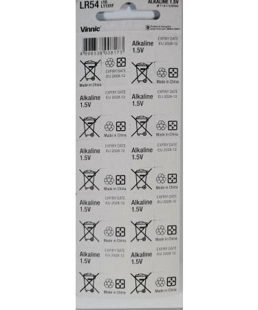 Buy L1131-C10-Ag10 Alkaline Manganese Button Cells - Pack of 10 - International Shipping Available - Buy Online on GoSupps.com