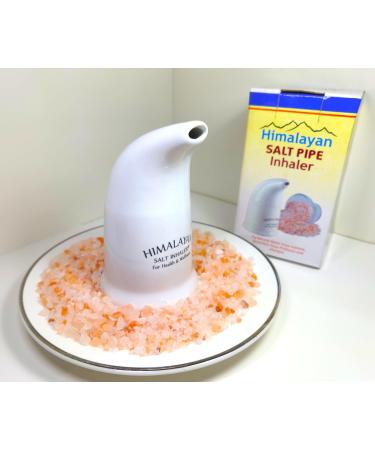 Himalayan Salt Inhaler - Ceramic Pink Crystal Salt for Respiratory Health & Stress Relief | Medium | Made in Pakistan - Buy Online on GoSupps.com