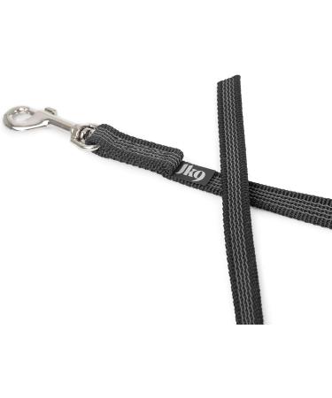 IDC Color & Gray Rubberized Leash - 14mm x 2m Black-Gray | Durable Dog Leash for Secure Walks - International Shipping Available - Buy Online on GoSupps.com
