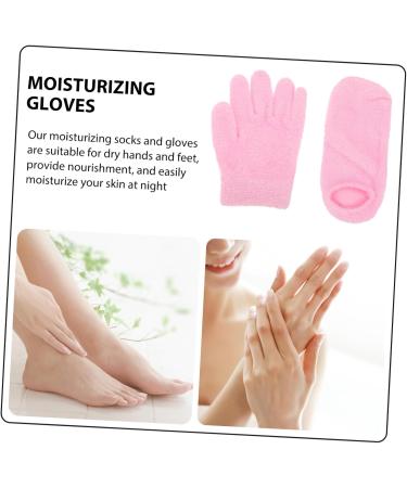Beavorty 6 Pairs Gel Care Kit Hand Softening Hand Healing Gloves Lotion Socks Moisture Overnight Socks Dry Hands Gloves Heel Moisturizing Socks Moisture Gloves whitening Yarn Man - Buy Online on GoSupps.com
