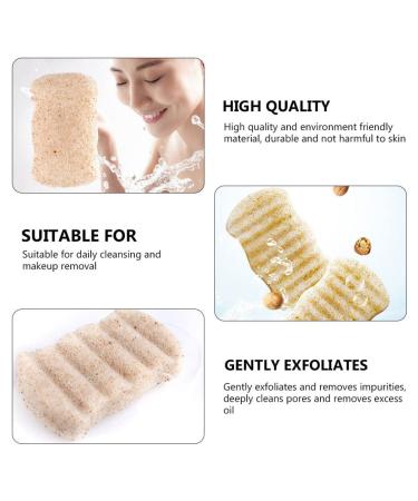 Bath Cotton Cleaning Tool - Healeved 1pc Bath Sponge for Shower, Scrubbing Konjac Body Sponge for Face, Makeup Puff for Cosmetics - Buy Online on GoSupps.com