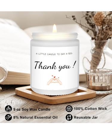 Thank You Gifts for Women & Men | Lavender Scented Soy Wax Candles | Teacher Appreciation & Unique Gifts for Mom Dad Boss Friends & More | 9oz - Buy Online on GoSupps.com