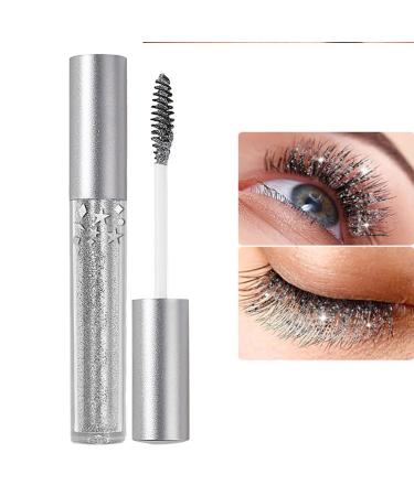 Sparkling Diamond Glitter Mascara Waterproof Long Lasting Thickening Lengthening Lash Makeup for Party Wedding