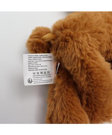 Heionia Teddy Dog Plush Toy - Kawaii Brown Poodle Cuddly Toy (20cm) | Perfect Gift for Kids & Girls | International Shipping Available - Buy Online on GoSupps.com