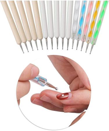 20 Piece Mandala Dotting Tools Set for Nail Art - Dot Painting Stylus and Embossing Pattern Tracing Kit - Buy Online on GoSupps.com