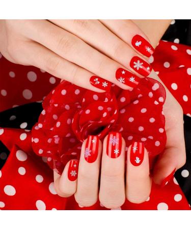 Naler 12 Sheets Nail Art Sticker Christmas Snowflakes Angel Cupid Graphic Stickers Decals for Nail Toe Art Design Decoration Costume - Buy Online on GoSupps.com