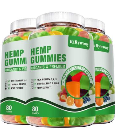 Hemp Gummies 2 Packs Rich in Omega