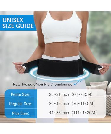Sacroiliac SI Joint Hip Belt for Sciatica Relief - Adjustable Pelvic & Lower Back Support for Men & Women (Black Medium Hip Size 32''-47 - Buy Online on GoSupps.com