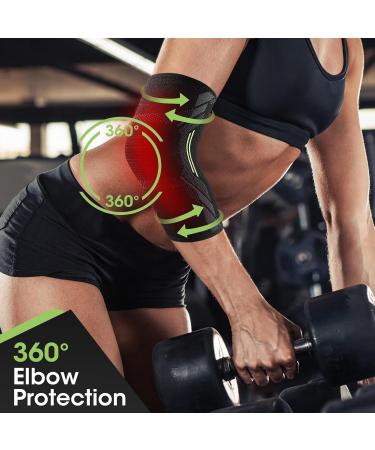 GlasFlength 1 Piece Tendonitis Elbow Support Compression Arm Sleeve Suitable for Men and Women Elbow Splint for Epicondylitis - Buy Online on GoSupps.com