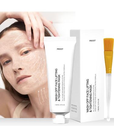 Skin Tightening All-In-One Wash Off Face Lifting Mask with Hyalpol Matrix Age-Defying Formula | Tube-Type  Long-Lasting Mask | Natural  Cruelty-free  Travel Friendly