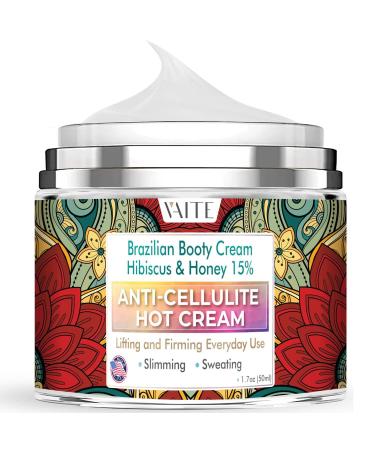 VAITE Cellulite Hot Cream with Hibiskus and Honey - Skin Tightening Anti-Cellulite Cream for Women and Men - Reduces the Appearance of Cellulite - Brazilian Firming Cream