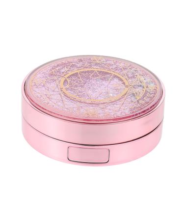 Solustrie 2 sentences starry sky glasses case travel contact lenses etui contact lens container made of glass travel contact case cleaning kit cleaning sets case pink pp glasses storage box