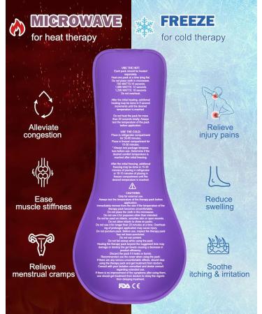 Perineal Ice Packs for Postpartum Pain Relief - Reusable Hot & Cold Pads for Pregnancy & Hemorrhoids - Includes 2 Ice Packs with 4 Washable Sleeves - 6 PCS - Buy Online on GoSupps.com