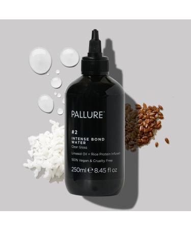 Pallure No. 2 Intense Bond Building Hair Repair Water For Thicker Voluminous Fuller Hair With Linseed Oil And Rice Protein 8.45 Fl Oz