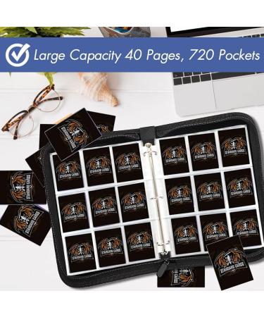 POKONBOY 720 Pockets Trading Card Binder Sleeves - Blue | Card Holder Case for Baseball, Football Trading Cards - Buy Online on GoSupps.com