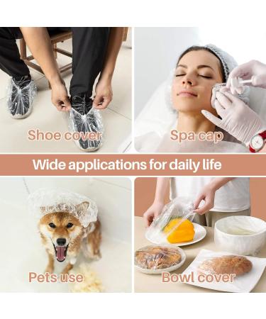 100 Disposable Shower Caps - Waterproof Reusable Hair Caps for Men & Women | Ideal for Deep Conditioning & Travel Essentials - Buy Online on GoSupps.com