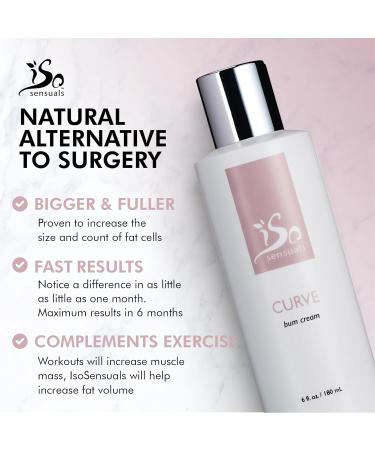 IsoSensuals CURVE Butt Enhancement Cream for Women and Men Natural Growth and Plumping Enhancer - 6 Fl Oz - Buy Online on GoSupps.com