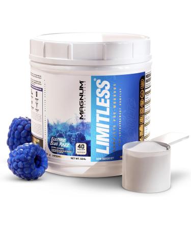 LIMITLESS Magnum Nutraceuticals Premium Quality, Blue Raspberry/Fruit Punch, 504g - Supports Increase Energy, Focus, and Endurance - Buy Online on GoSupps.com