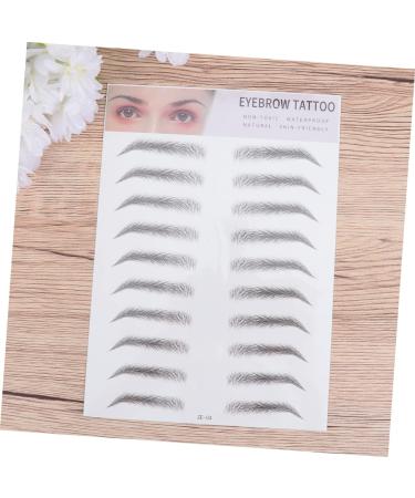 Housoutil 2pcs 3d Eyebrow Stickers Suits Makeup Eyes Brown Natural Simple Eyebrow Tool Women's Clothing 6d - Buy Online on GoSupps.com