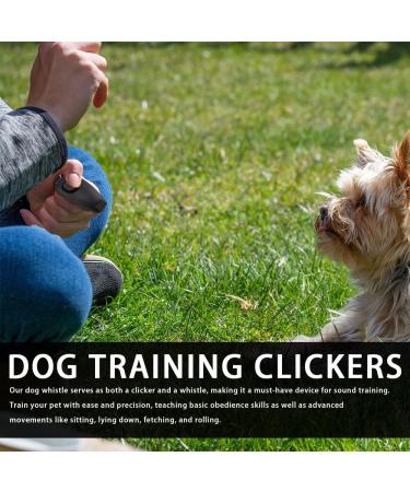 HGOCAHUZI Dog Training Clickers Dog Whistle Pet Clicker 2-in-1 Trainer Practical Pet Training Tools with Lanyard for Dogs Cats Birds Puppy Training - Buy Online on GoSupps.com