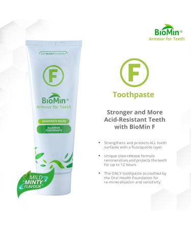 Biomin F Toothpaste 75ml - 4 Pack | Natural Remineralization & Fluoride for Healthy Teeth - Buy Online on GoSupps.com
