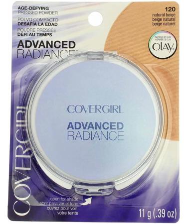 Covergirl Advanced Radiance Age-Defying Pressed Powder 120 Natural Beige - 0.39 oz | Flawless Finish & Anti-Aging - Buy Online on GoSupps.com