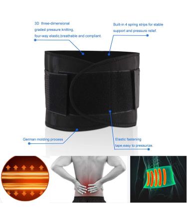 Adjustable Lower Back Brace for Men & Women | Pain Relief & Support Belt - XL Size with Breathable Mesh & Dual Straps - Buy Online on GoSupps.com