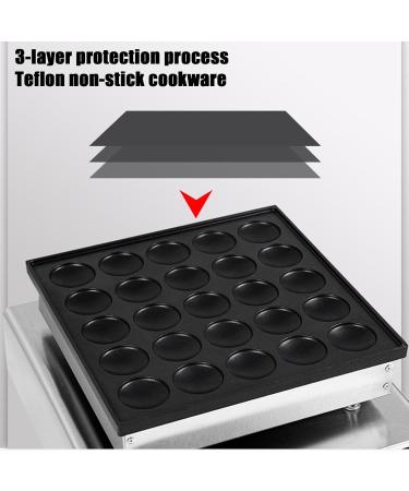 Mini Pancake Maker 25/50 Pieces Non-Stick Pancake Maker 850W Electric Waffle Maker Pancake Maker for Home and Commercial use (Size : 25) - Buy Online on GoSupps.com