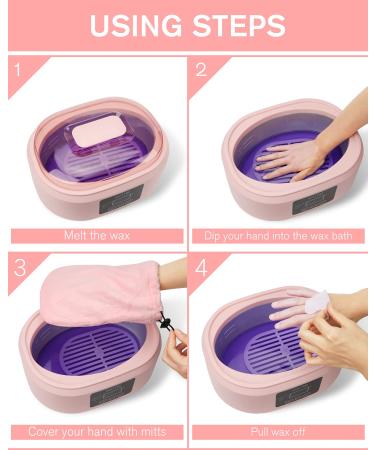Paraffin Wax Machine for Hand and Feet - Moisturizing Kit for Arthritis Relief (Pink) - Buy Online on GoSupps.com
