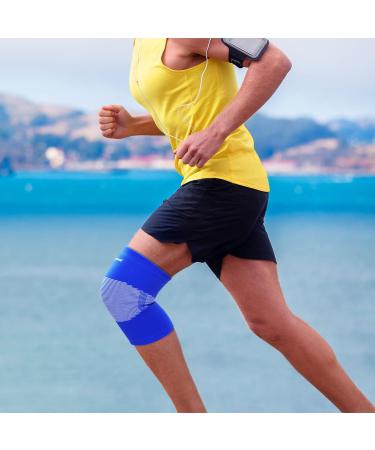 Knee Braces for Pain Relief - uxcell Knee Compression Sleeve for Running & Joint Support - Breathable Brace for Men & Women Size L - Buy Online on GoSupps.com