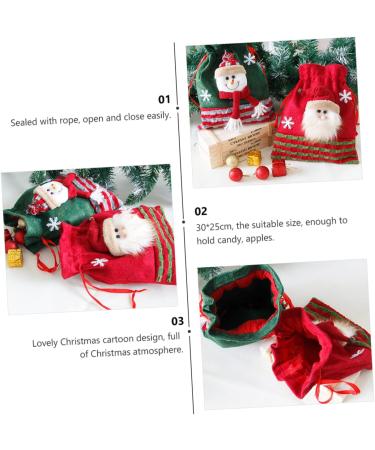 Abaodam 1 pc Present Fabric Decorative Christmas Knitted Bag Pendant Apple Retro Tree Felt Storage 1 count (Pack of 1) Green - Buy Online on GoSupps.com