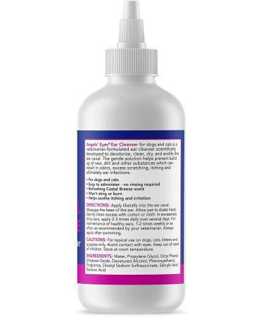 ANGELS' EYES Coastal Breeze Ear Rinse 4 oz - Cleanse and Refresh Your Pet's Ears - Buy Online on GoSupps.com
