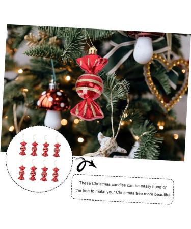 Zerodeko 8pcs Candy Pendant Xmas Candy Holiday Tree Ornament Christmas Hanging Pendant Stuffing Child Mint - Buy Online on GoSupps.com