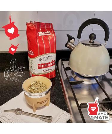 Amanda Yerba Mate Tea Tradicional 0.5kg | Authentic Argentine Detox & Energy Drink - Buy Online on GoSupps.com