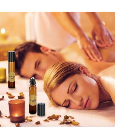 Ailvor 10-Pack 10ml Brown Roll-On Glass Bottles for Essential Oils Fragrance & Cosmetics - Refillable & Perfect for Massages - Buy Online on GoSupps.com