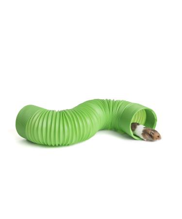 Niteangel Small Pet Fun Tunnel, 39 x 4 inches - Fit Adult Ferrets and Rats Green