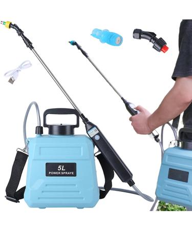Electric Sprayer 26-36'' Extendable Garden Sprayer Plant Sprayer with 2 nozzles & 5L Water Tank Battery Powered Sparayer Watering Wand for Yard Lawn Weeds Plants Garden Sprayer With 5l Barrel - Buy Online on GoSupps.com