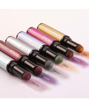 Makartt Galaxy Holographic Nail Powder Pen - 6 Colors Chrome Powder Air Cushion Pen for Mirror Effect Nail Art - All-in-One DIY Gel Nail Kit - Buy Online on GoSupps.com