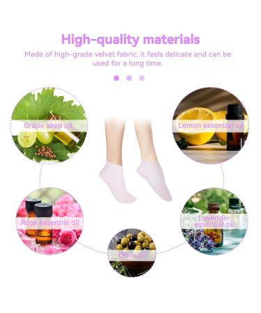 Moisture Socks for Foot Care | Anti-Crack Silicone Pedicure & Spa Socks for Men & Women - XL (42-44) - Buy Online on GoSupps.com