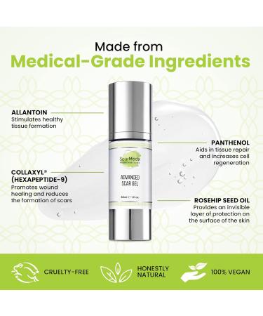 Zen Nutrients Scarless Surgery Bundle: WoundVite Post Recovery Supplement (60 Capsules) & ScarMedx Advanced Scar Gel (30mL) - Oral & Topical Healing Support - Buy Online on GoSupps.com