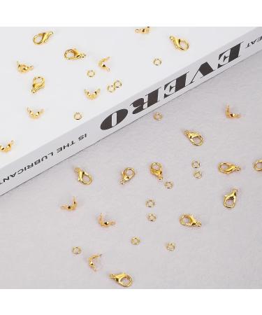 450-Piece Jewelry Making Kit - Bead Tips, Jump Rings, Lobster Clasps for DIY Crafts (Gold) - Buy Online on GoSupps.com