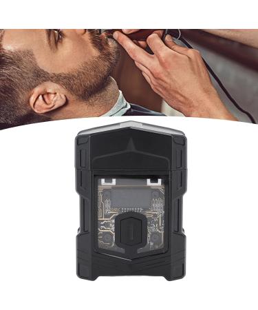 Haofy Mini Beard Trimmer - IP7 Waterproof Rechargeable Zinc Alloy Blades & LCD Display for Perfect Grooming (Black - Buy Online on GoSupps.com