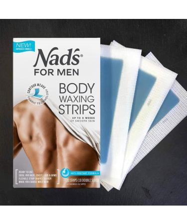 Nad's For Men Body Wax Strips - At Home Waxing Kit for Men - Buy Online on GoSupps.com